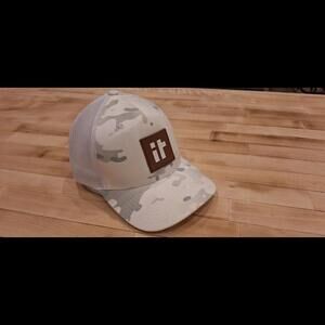 iTown Church Baseball Cap Unisex Adult White Camo